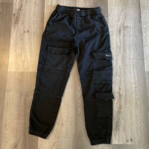 Zara Black Elastic Waist Pants